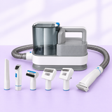 Grooming vacuum with hose and the accessories pictured in the supplier reference